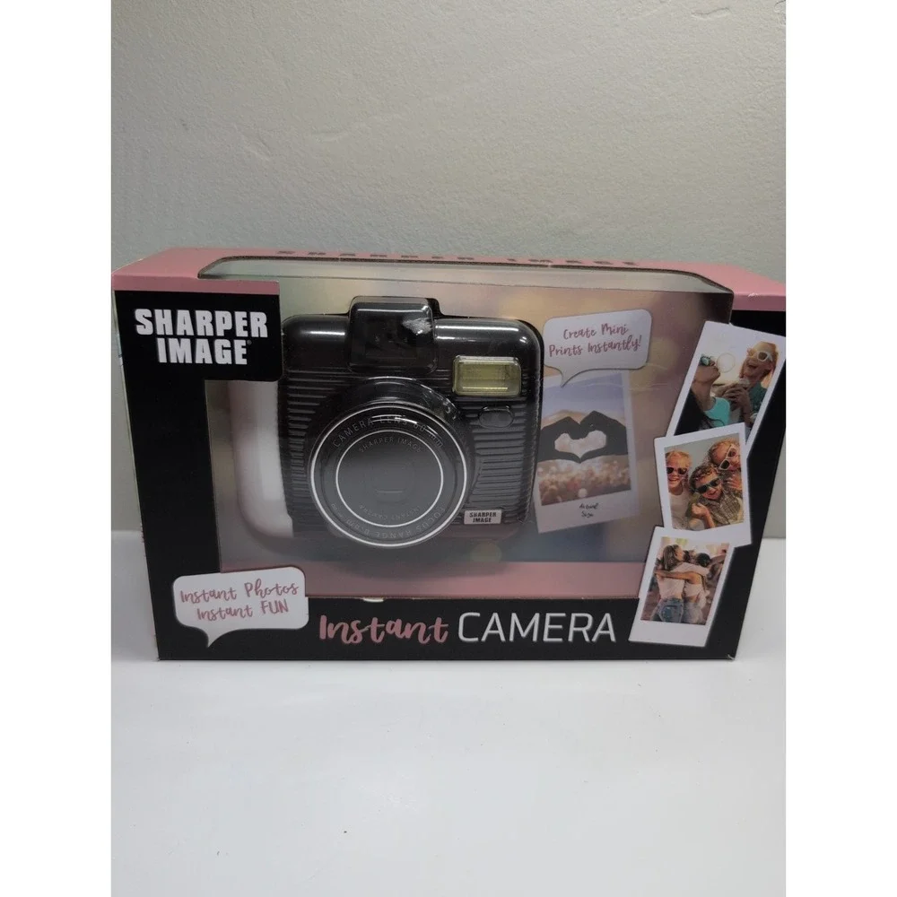 Sharper Image IC2018 Instant Camera - Black/White Compact‎ 60mm Lens